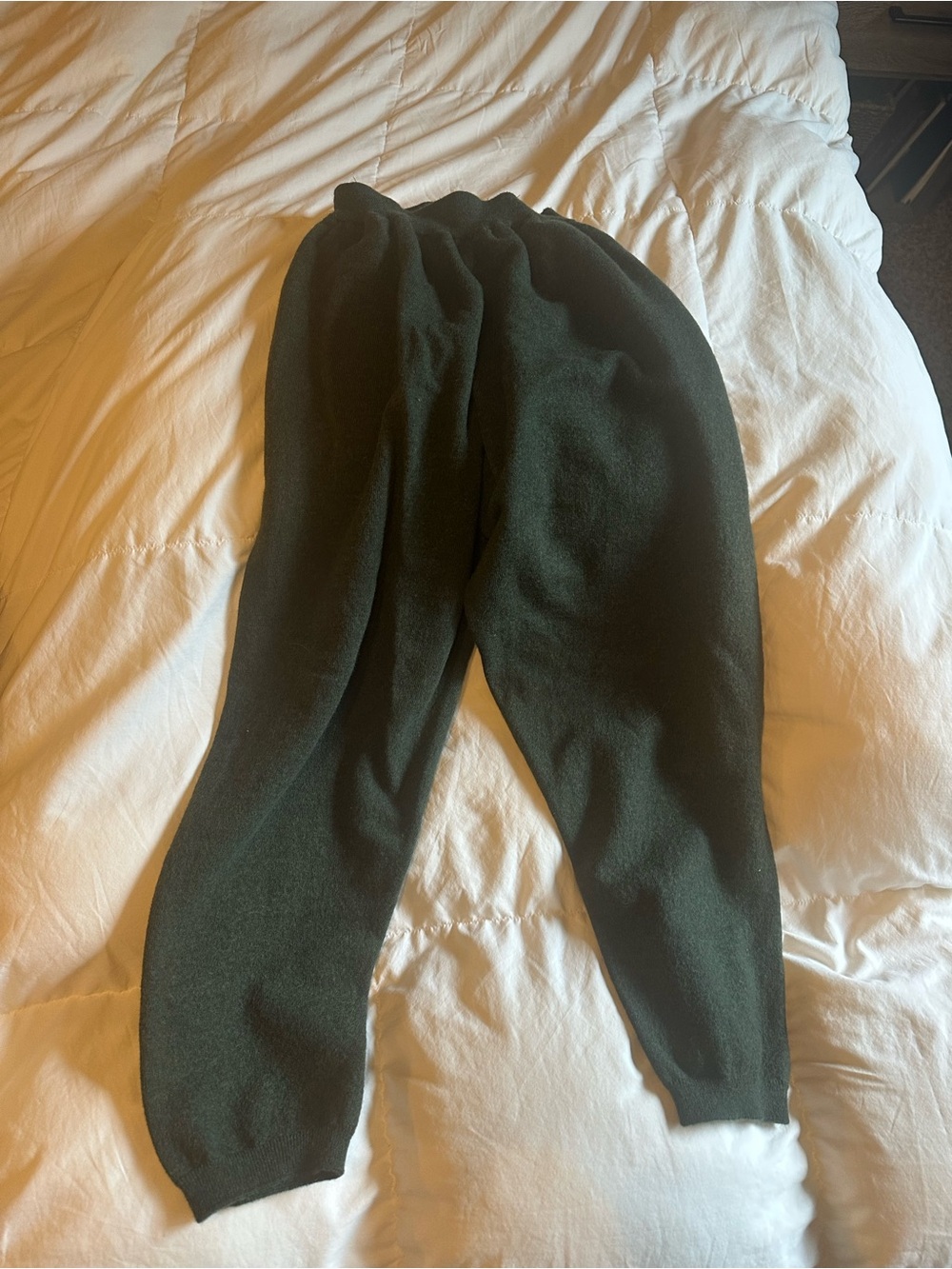 Babaa Dark Green merino wool Pants